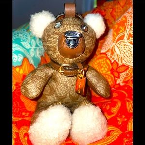 Sale! Coach teddy bear purse charm